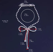 Load image into Gallery viewer, Rhinestone Bow Anklet