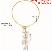 Load image into Gallery viewer, Zeta Gold n Pearl Necklace