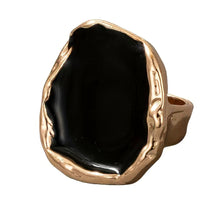 Load image into Gallery viewer, Black Retro Chunky Ring