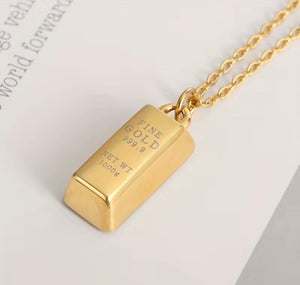 Golden Bar Necklace