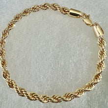 Load image into Gallery viewer, Gold Rope Chain Bracelet