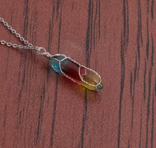 Load image into Gallery viewer, Crystal Chakra Pendant Necklace