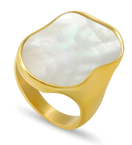 FINGER RING, 18 gold plated