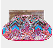 Load image into Gallery viewer, Boho Pink Clutch