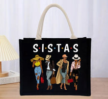 Load image into Gallery viewer, Sistas Tote Canvas Bags