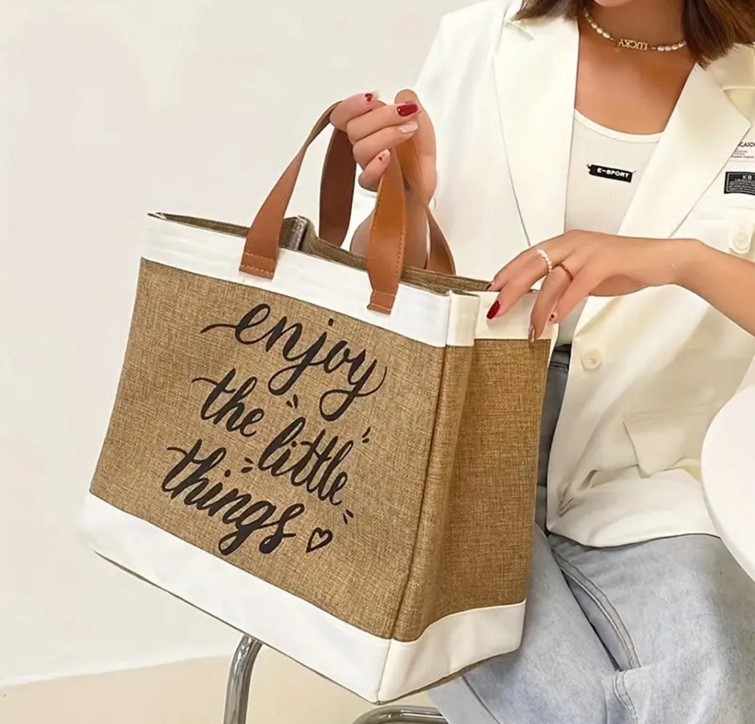 Enjoy the Small Things Tote