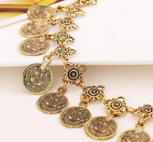 Load image into Gallery viewer, Gold Vintage Coin Bracelet