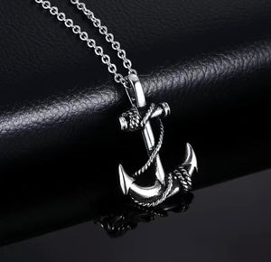 Roped Anchor Necklace