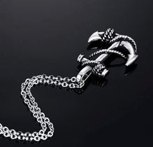 Load image into Gallery viewer, Roped Anchor Necklace