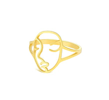 Load image into Gallery viewer, Abstract Face Ring