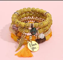 Load image into Gallery viewer, Charm Boho Bracelets Yellow