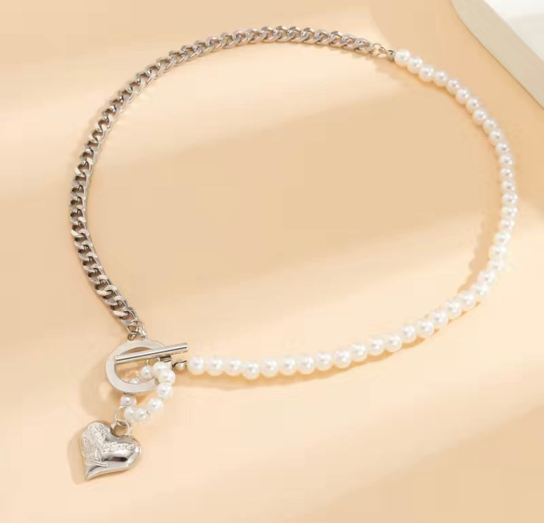 Samantha Silver Heart Necklace