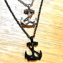 Load image into Gallery viewer, Roped Anchor Necklace