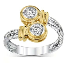 Load image into Gallery viewer, Silver &amp; Gold ring