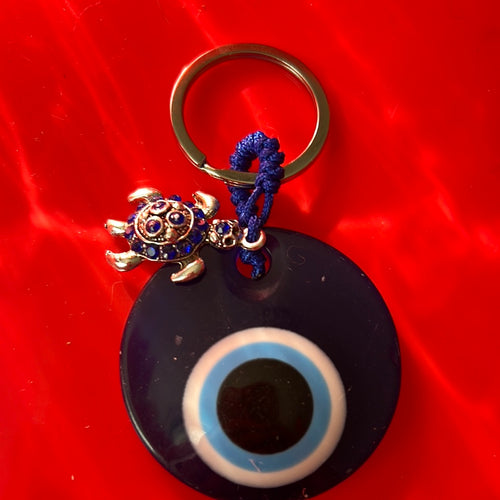 Evil eye 🧿 and turtle keychain