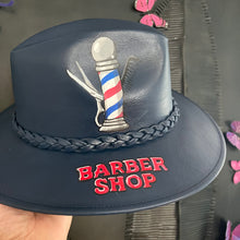 Load image into Gallery viewer, NAVY BLUE BARBER HAT