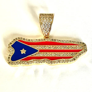 Mapa de Puerto Rico bandera
