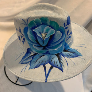 BLUE FLOWER HAT