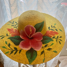 Load image into Gallery viewer, YELLOW WIDE BRIM HAT